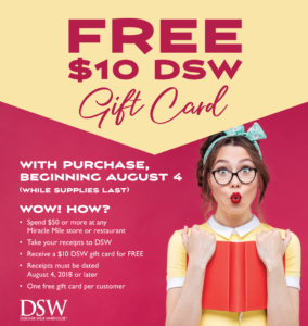 FREE $10 DSW Gift Card