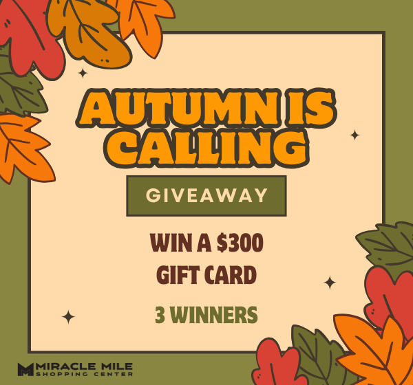 giveaway miracle mile 9-9 Autumn is Calling Giveaway