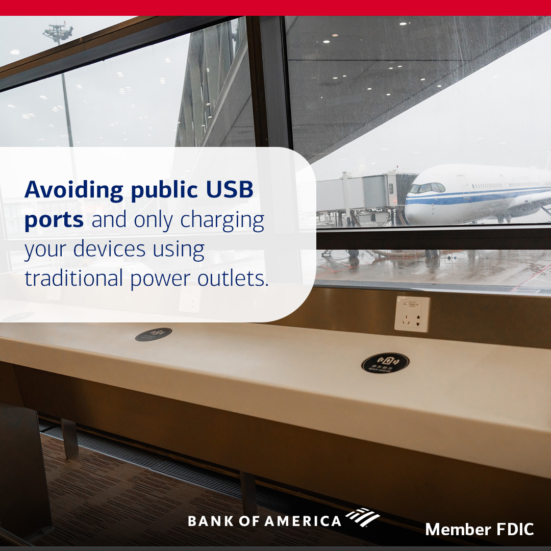 juice bank of America Prevent “Juice Jacking”